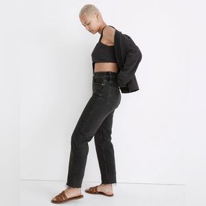 Madewell Curvy Perfect Vintage Straight Jean in Lunar wash
